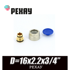 Евроконус латунный flex/pink РЕХАУ D=16x2.2х3/4, вн.